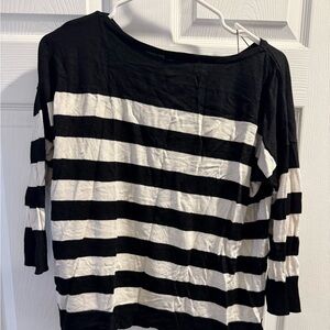 White House Black Market Striped Long Sleeve Sweater Top